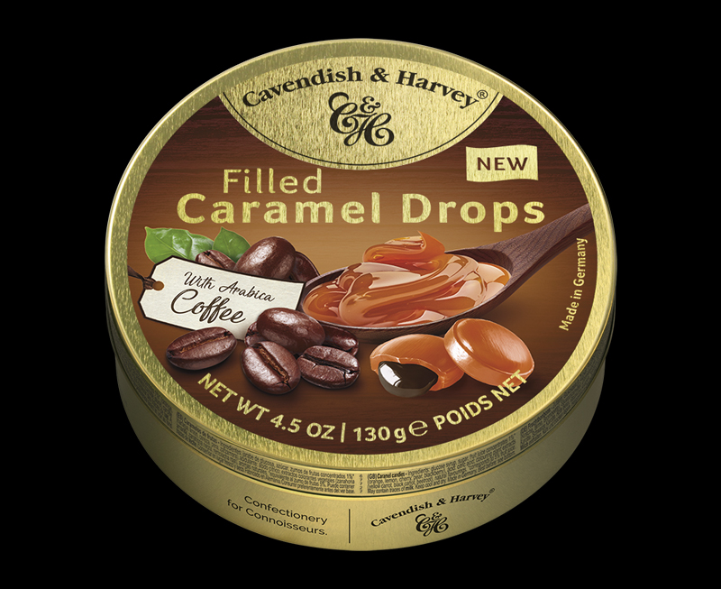 Caramel Drops Filled with Arabica Coffee 130g